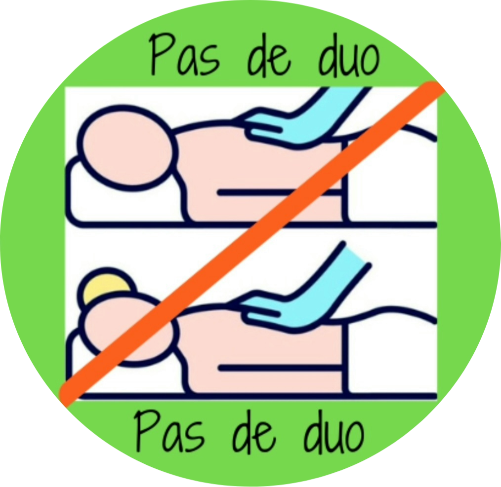 Logo rond Pas de massage DUO