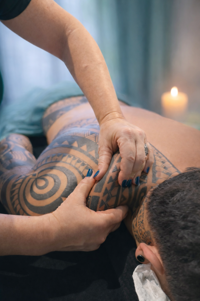 Photos d'un massage polynésien